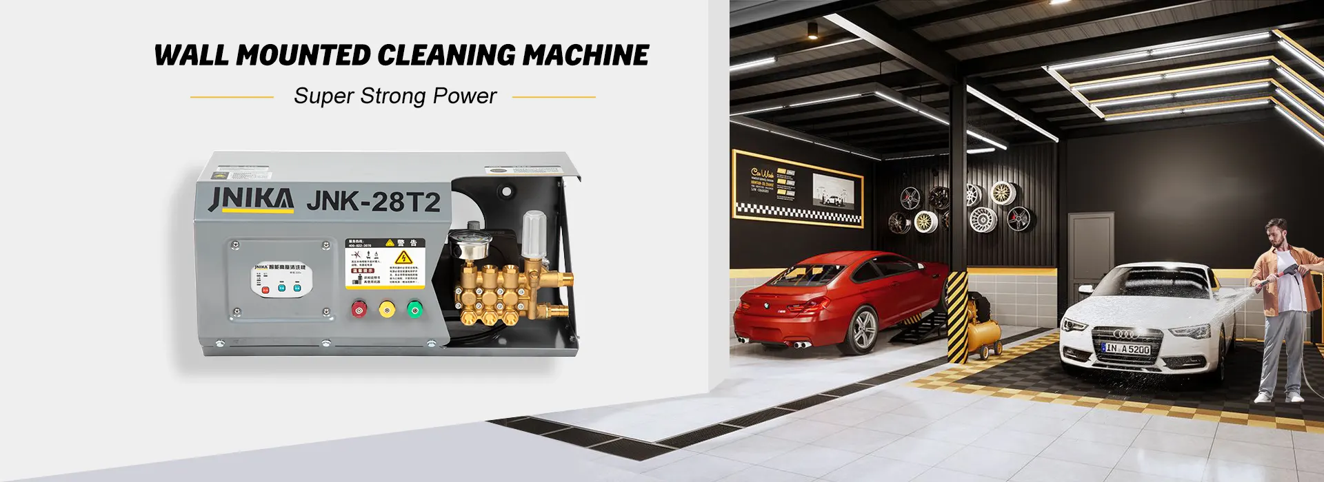 ຈີນ 2.4KW Wall Mounted Hight Pressure Washer Suppliers